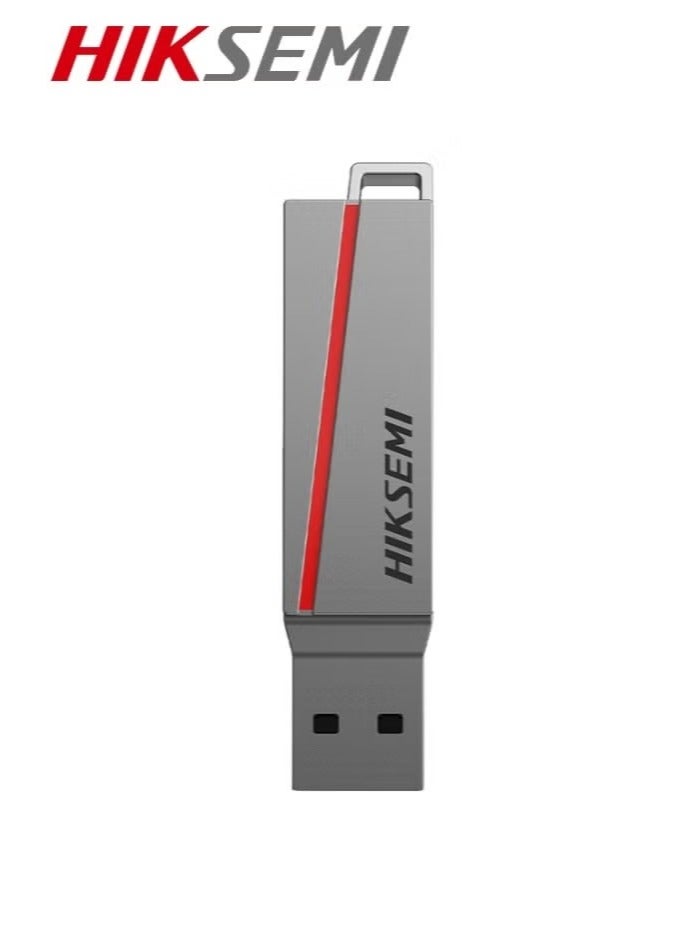 HIKSEMI HIKSEMI DUAL SLIM USB 3.2 Type-C and Type-A | 256GB | Metal Body | HS-USB-E307C 256G U3 Grey - Image 1