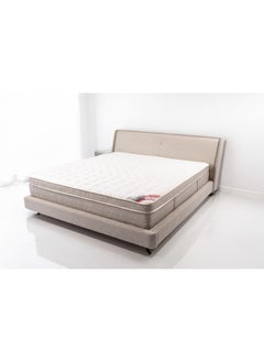 Almutlaq Furniture Arabian Classique - High Quality Foam Mattress With Pocket Springs For Comfort And Restful Night's Sleep - Single Size 200x100x30 CM - Colour White/Grey  - Image 2