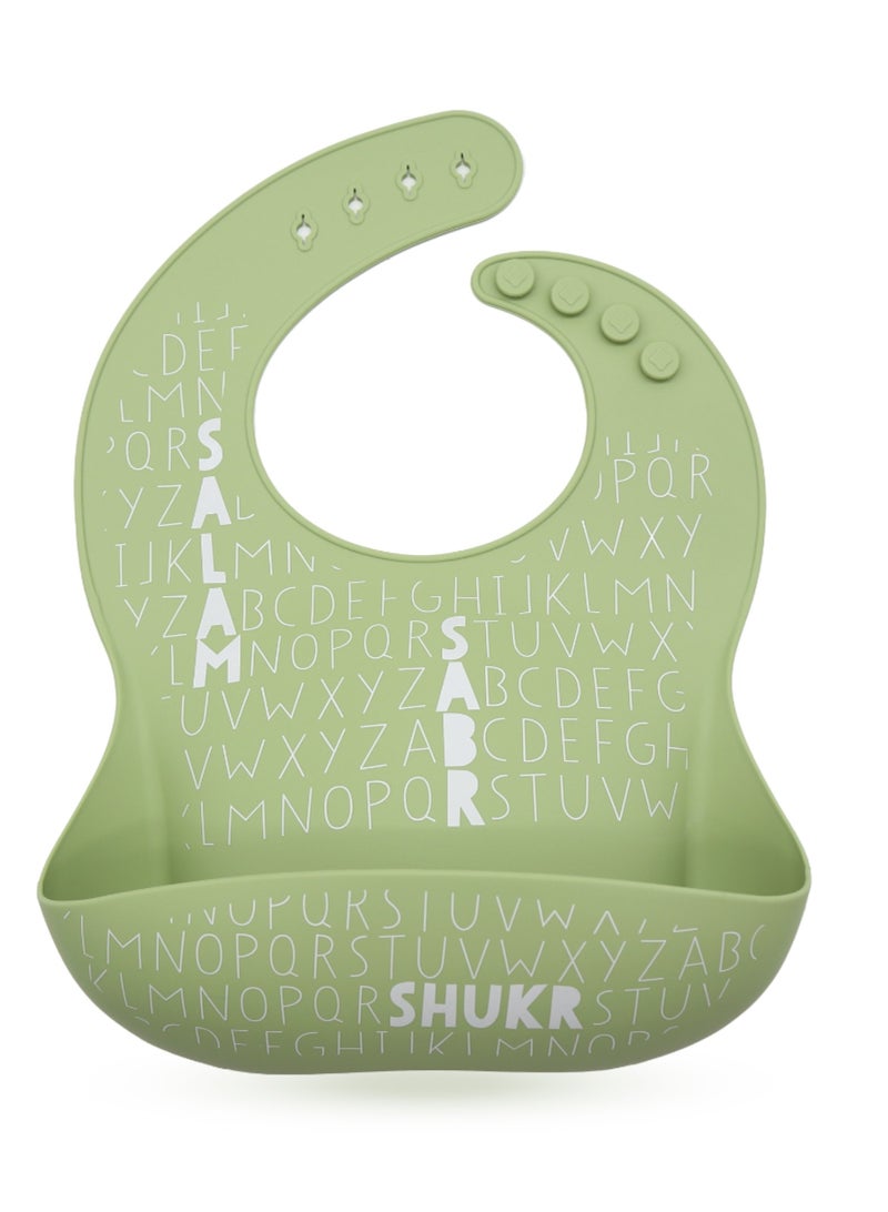 ONCE UPON A DUA Lux Silicone Baby Bib - Image 1