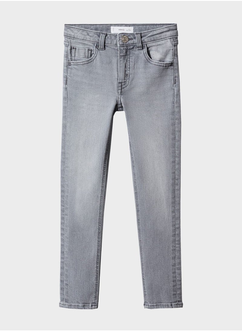 MANGO - Youth Light Wash Skinny Jeans - Image 1
