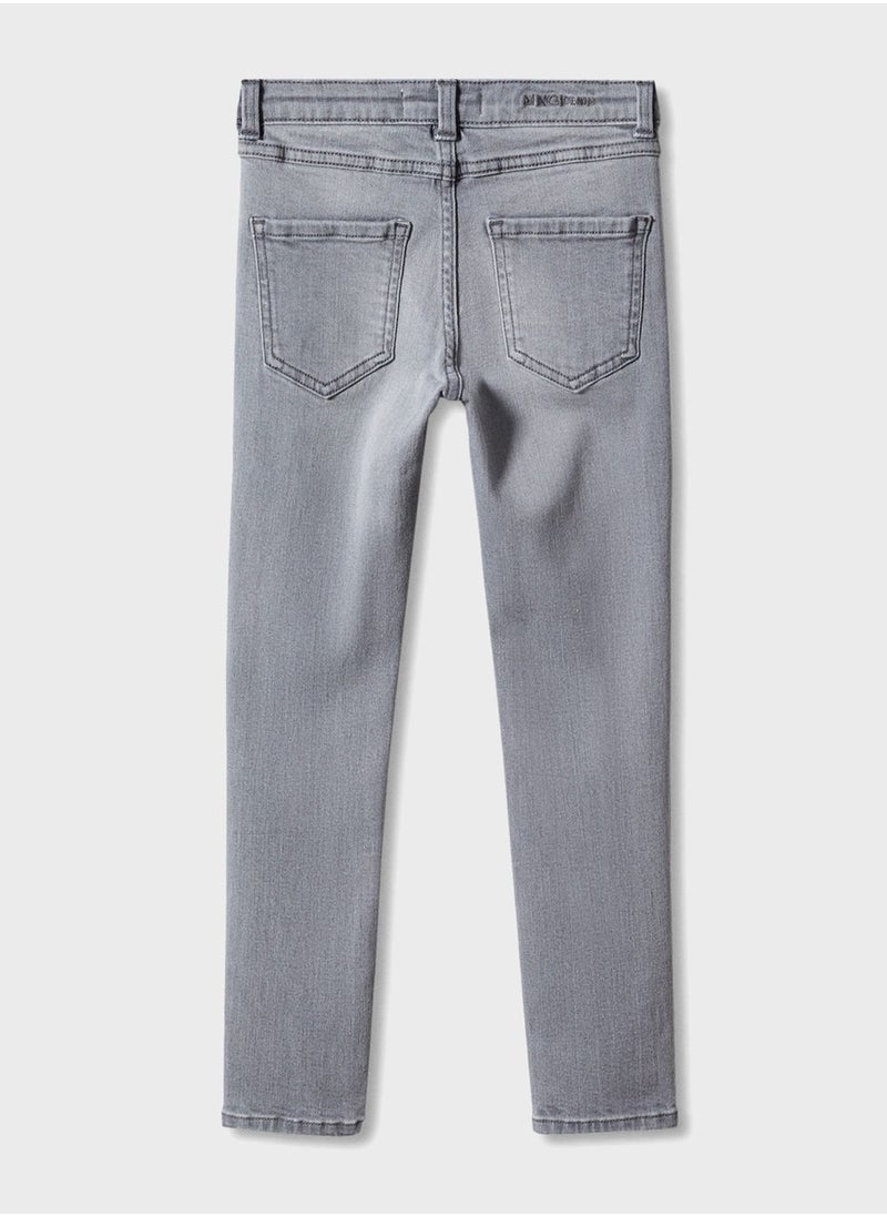 MANGO - Youth Light Wash Skinny Jeans - Image 1