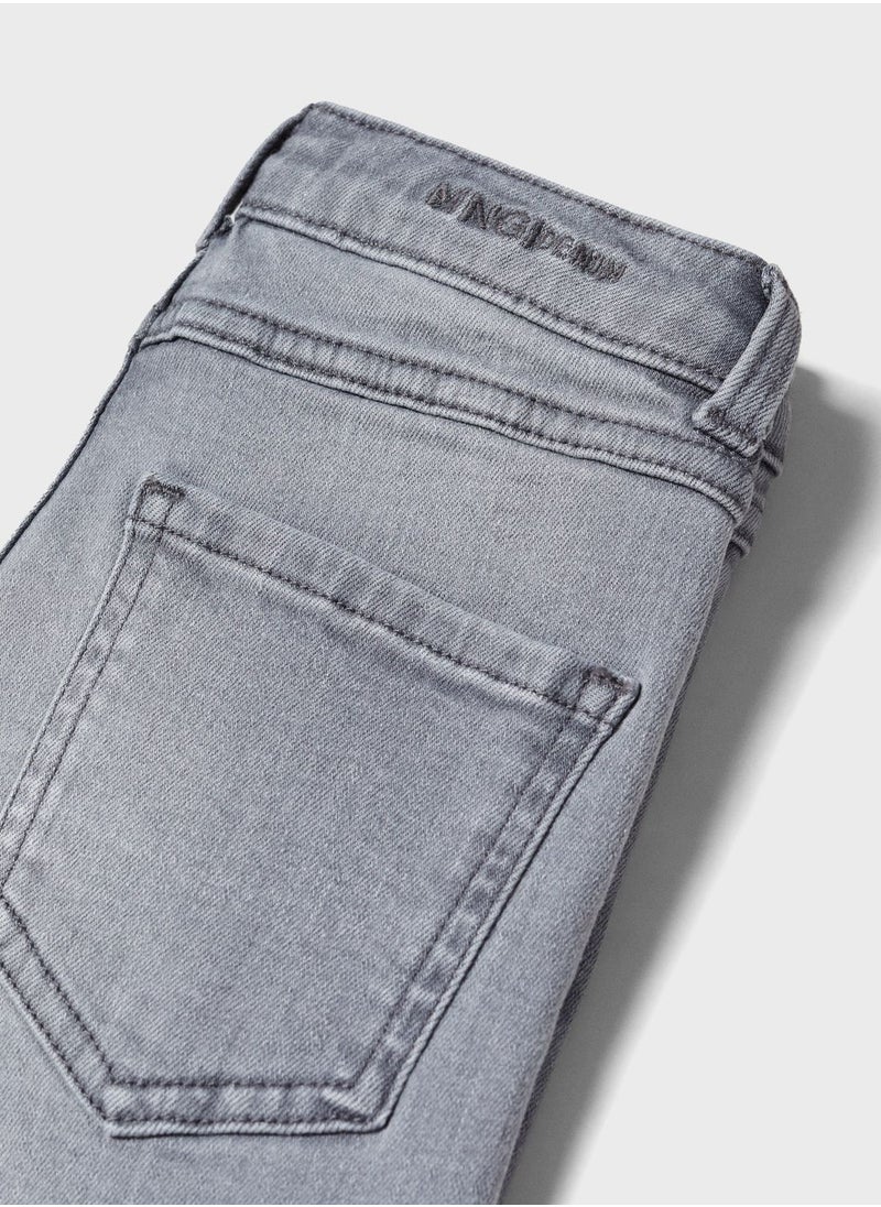 MANGO - Youth Light Wash Skinny Jeans - Image 1