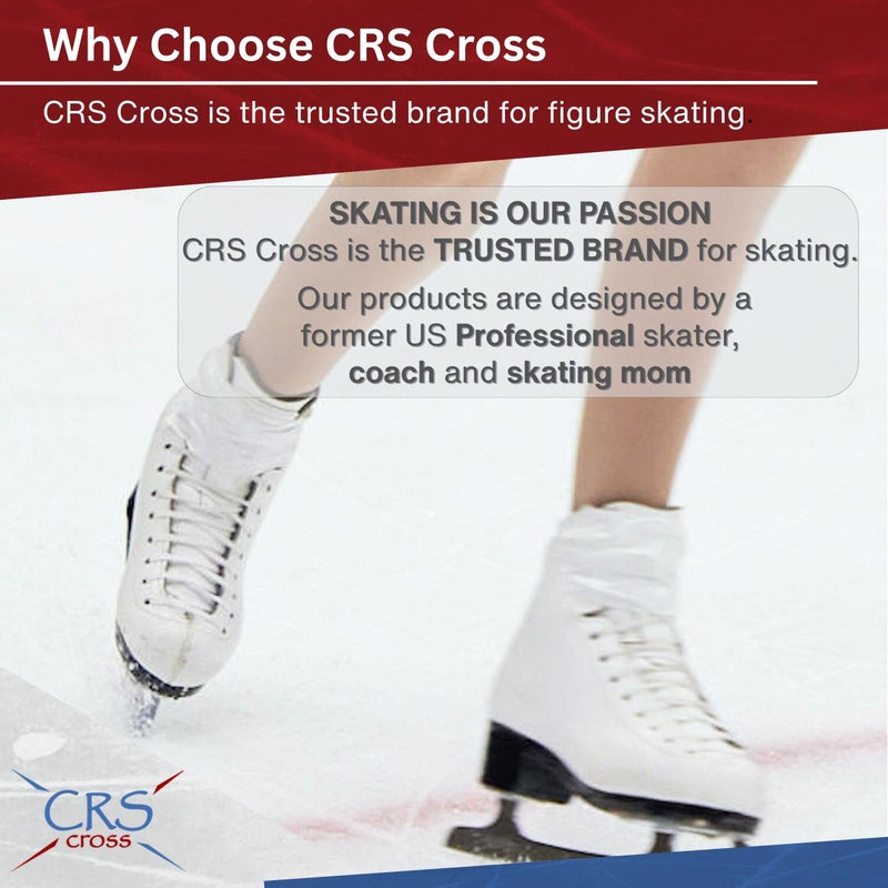 CRS Cross Figure Skate Tape. 3/4 Inch Wide White. Protection for Leather Figure Skates. White and Shiny Skate Boots - No Need for Polish. Tape Your Ice Skating Laces to Keep Them Tied Tight. - Image 5
