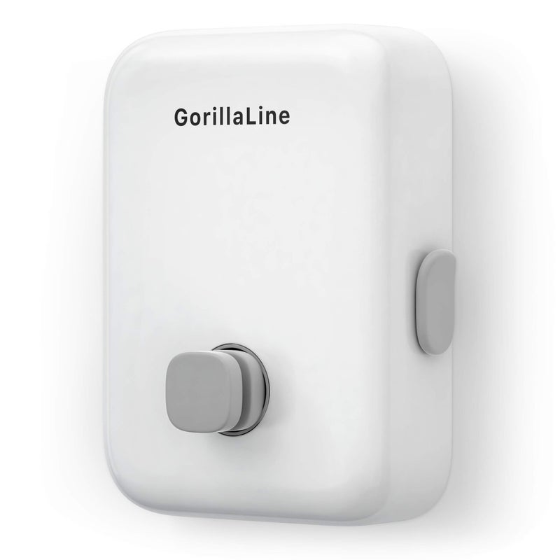 Gorillalaline - خط الملابس القابل للسحب في الهواء الطلق خط الملابس في الهواء الطلق | ملابس ثقيلة تجفيف خط الغسيل | خط ملابس رف الجفاف الجدار | تراجع شنق | يتميز نظام قفل آمن