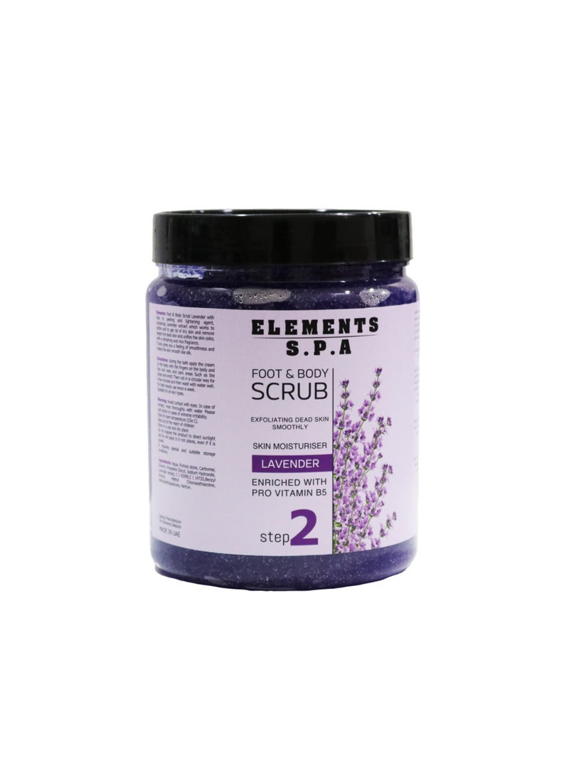 ELEMENTS BODY SCRUB LAVENDER 1000ML