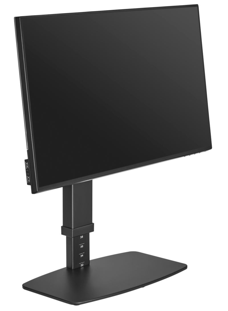 Skill Tech Skilltech SH 67 T01 Freestanding Vertical Lift Monitor Stand for 17"-32" Screens | Built-in USB Port | Quick Release VESA Plate | 8kg Capacity | Ergonomic Design - Image 3