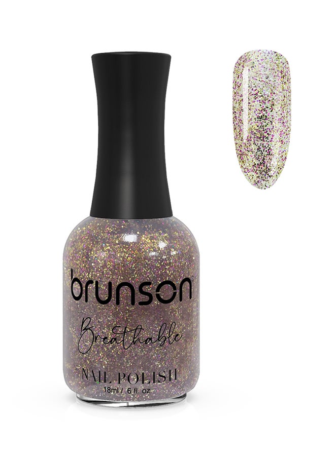 brunson Breathable Nail Polish Halal nail polish Wudu friendly Quick-Dry Vegan long lasting but easy peel off   18ml BH253