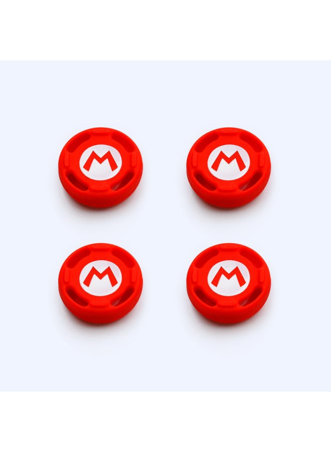 Nintendo Switch Pro Handle Rocker Cap PS4/PS5/XBOXONE Handle Silicone Cap Key Cap-Product Color:Mary Red  - Image 1
