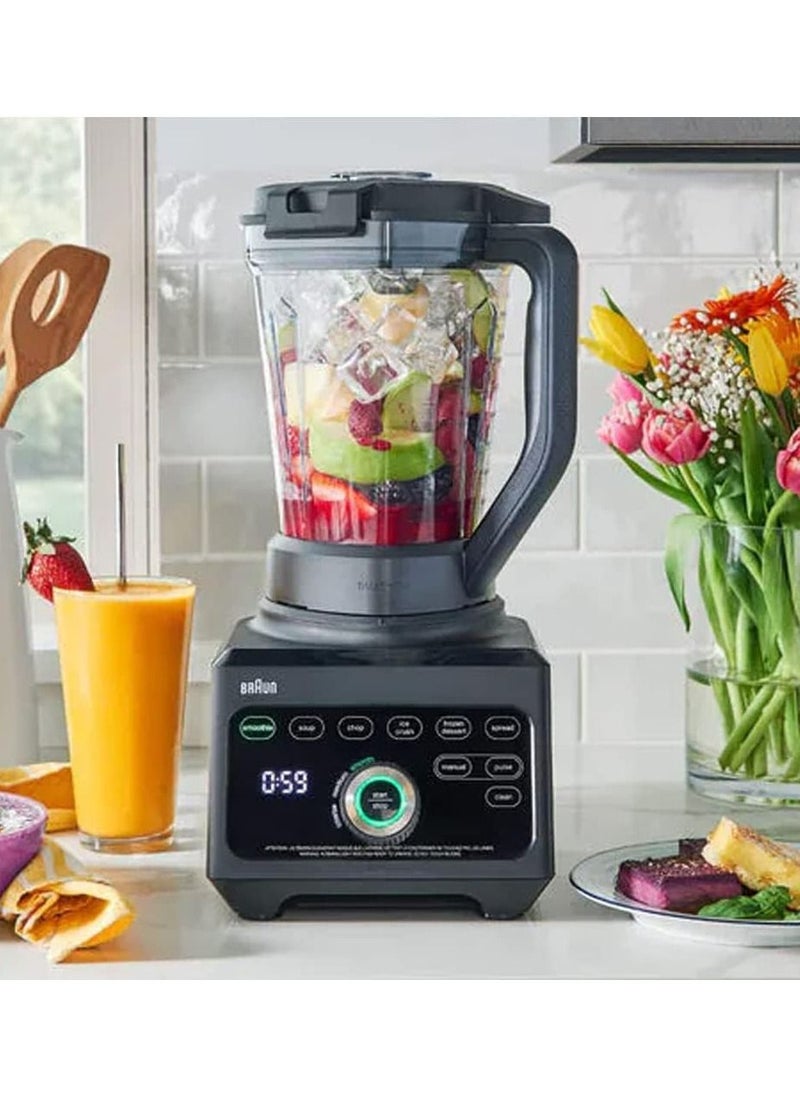 BRAUN - Braun Rambo Triforce Power Blender With 2 Smoothie-Go Bottles 1600W - Image 1