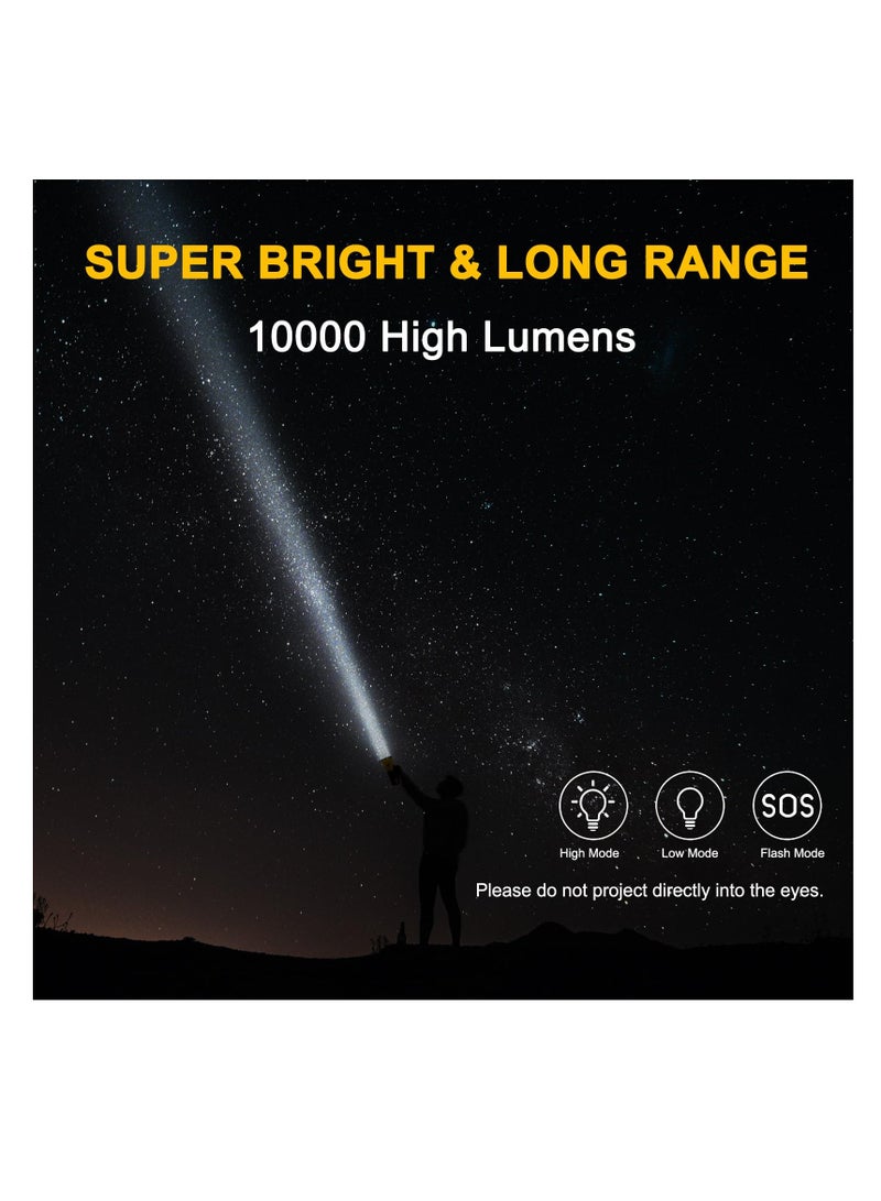 ZLH HITY ضوء عمل قابل لإعادة الشحن، ضوء فيضانات LED فائق السطوع 10000 لومن مع مقبض قابل للفصل وحامل قابل للطي، IPX5 مصباح يدوي محمول مقاوم للماء لإصلاح السيارات في المرآب وحالات الطوارئ والتخييم - Image 3