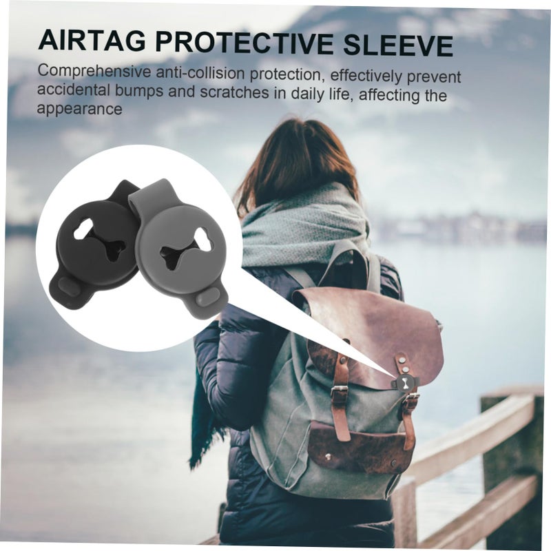 2Pcs Dog Pattern Protective Case Covers Black Grey Anti Loss for Pets and Dog Owners - Image 5