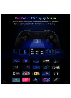FlyDigi FLYDIGI Apex 3 Elite Gaming Controller, Force Feedback Trigger, Full-Color LED Display, Multi-Platform Controller for Windows PC, NS, Android, IOS Native, TV  - Image 4