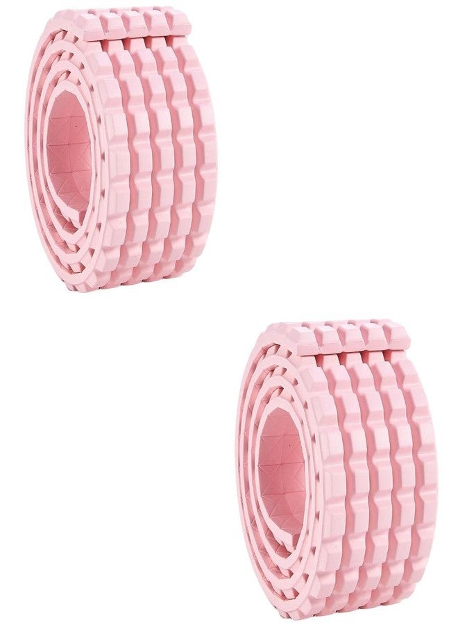 Trifecta شريط حماية حواف الأمان من ترايفكتا، واقيات زوايا سيليكون بمادة لاصقة قوية، للخزائن، واقيات زوايا الأثاث، سهلة الغسل والاستخدام، مرنة، خالية من مادة BPA (وردي، عبوة من قطعتين) - Image 1