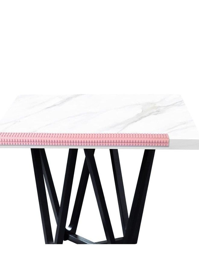 Trifecta شريط حماية حواف الأمان من ترايفكتا، واقيات زوايا سيليكون بمادة لاصقة قوية، للخزائن، واقيات زوايا الأثاث، سهلة الغسل والاستخدام، مرنة، خالية من مادة BPA (وردي، عبوة من قطعتين) - Image 5