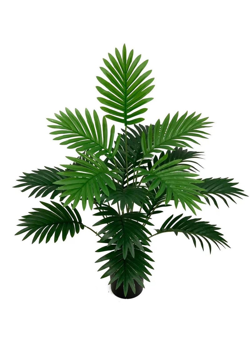 Generic 18 Artificial Green Palm Leaves for Home Decoration (With Pot) 