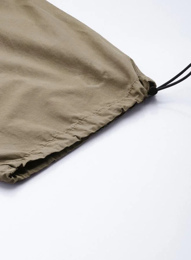 Styli Men Parachute Fit Cotton Cargo Trousers By Bene Kleed