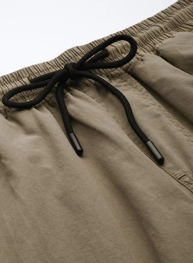 Styli Men Parachute Fit Cotton Cargo Trousers By Bene Kleed