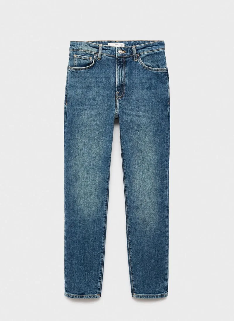 MANGO Claudia slim-fit cropped jeans