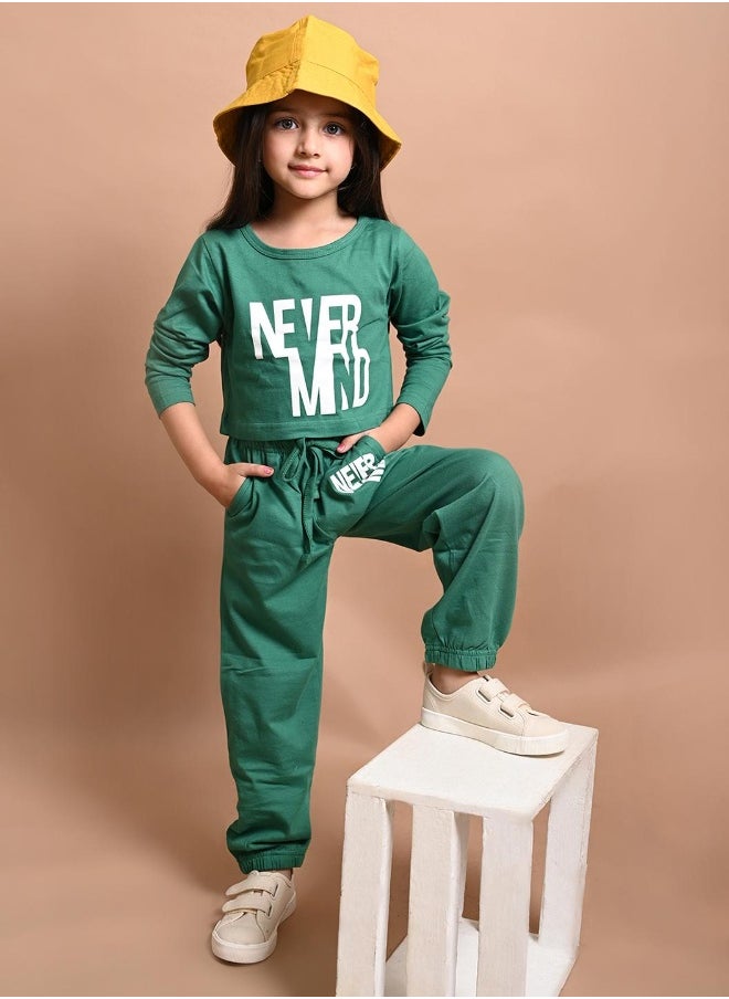 LILPICKS - Never Mind Printed Crop Top with Jogger Set - Image 1