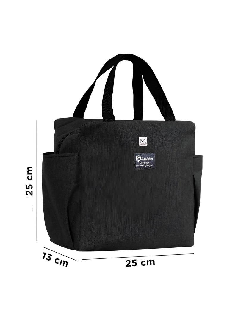NFI essentials NFI essentials Insulated Lunch Bag for Men Women Large Tiffin Carry Bag Travel Lunch Box Organizer for Office, School, College, Leak-Proof Lunch Cooler Bag  - Image 4