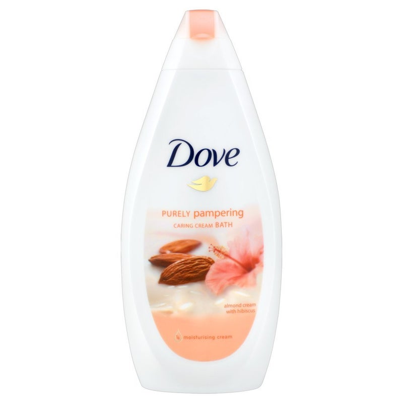 Dove غسول الجسم دوف بتركيبة كريمة مع الكركديه 500 مل، أبيض، لوز، 16.9 أونصة سائلة