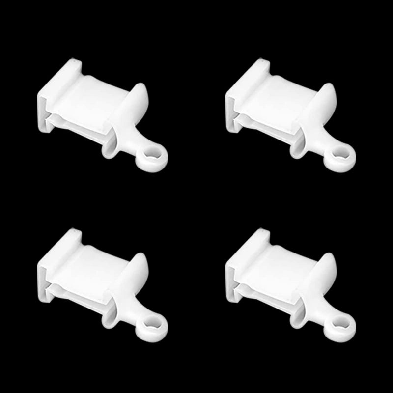 Curtain Track End Stop for Flexible Bendable Curtain Track Set of 4 Curved Siding Ceiling Wall Mount Curtain Rail Ends Cap