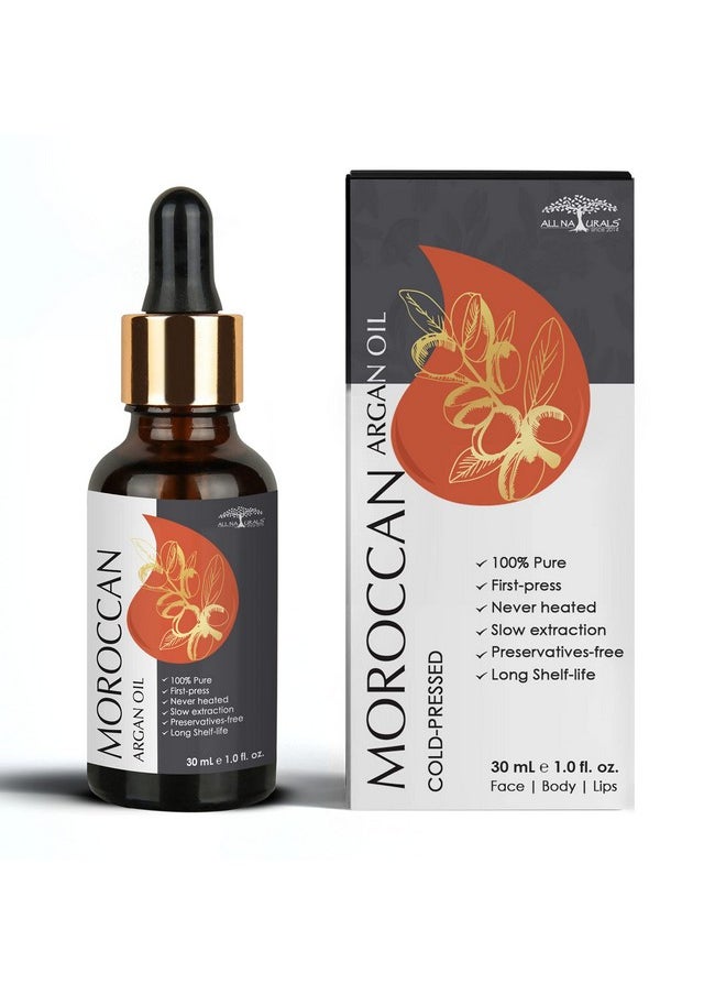 All Naturals Argan Oil Cold Pressed (Imported From Morocco) Pure & Undiluted Carrier Oil For Hairfall Hairloss & Sensitive Skin & Face Massage 30Ml  - Image 4