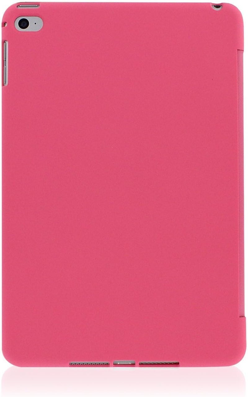 KHOMO iPad mini 4 Case - Dual Series - Ultra Slim Twill Pink Cover with Auto Sleep Wake Feature for Apple iPad mini 4th Generation Tablet - Image 3