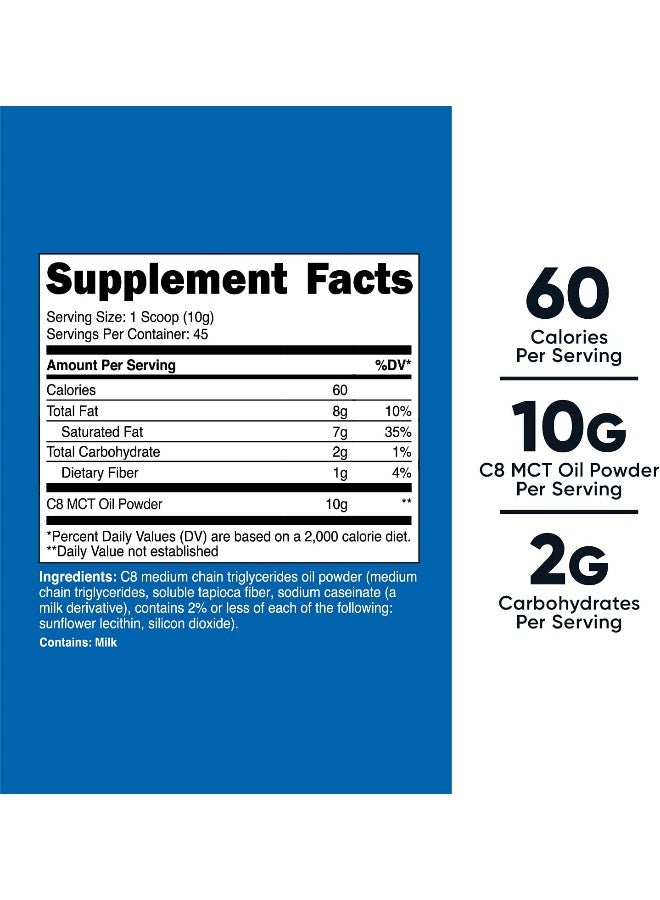 Nutricost C8 Mct Oil Powder - 95% C8 Mct Oil Powder - Image 2