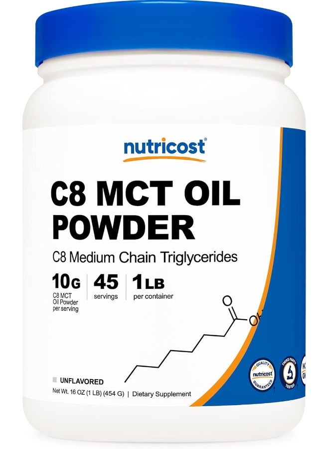 Nutricost C8 Mct Oil Powder - 95% C8 Mct Oil Powder - Image 1