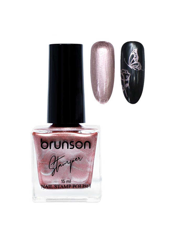 brunson Nail polish for stamping nail art Stamping Gel Polish UV Gel For Nail Stamping Plate Nail Art Stamping Polish Fingernail Manicure Print
 BNSTP041