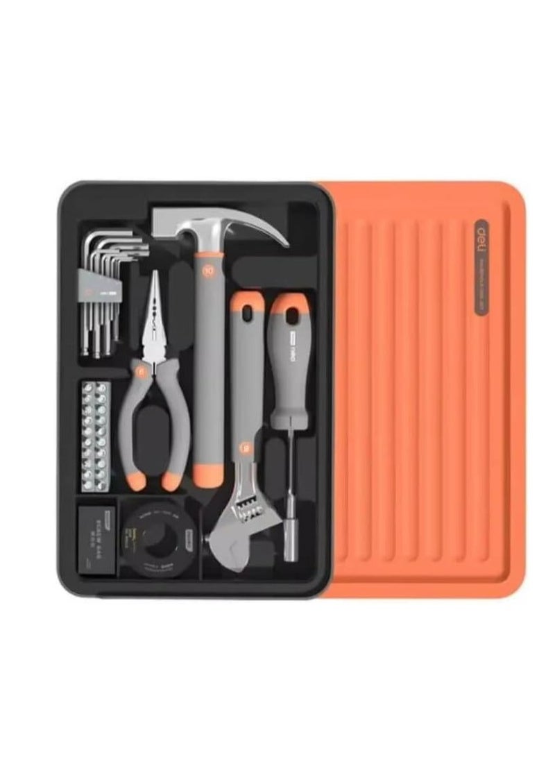 Deli H1001-ADEF Tools Home Layered Toolbox Hardware Tool Set Stacked Storage Box Multi-function Storage Box  - Image 2