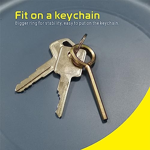 Siwil 1/8" Standard Hex Dogging Key, Allen Key Sets Wrench Fit on Keychain Push Bar Panic Exit Device Key - 5 Pack - Image 2