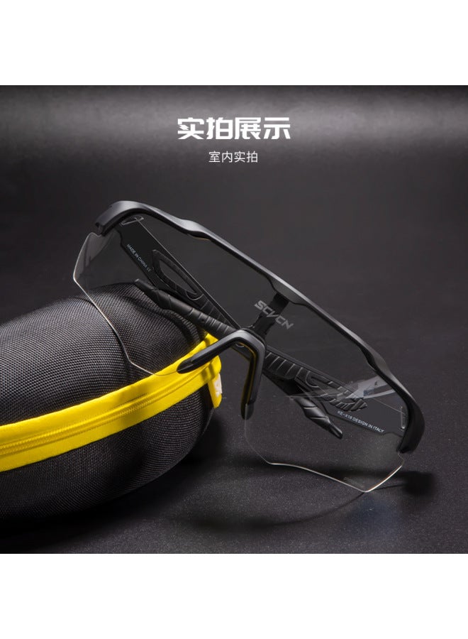 SCVCN Photochromic Cycling Glasses Mountain Road Bike Day And Night Neutral Outdoor Sports Windproof Glasses - Image 4