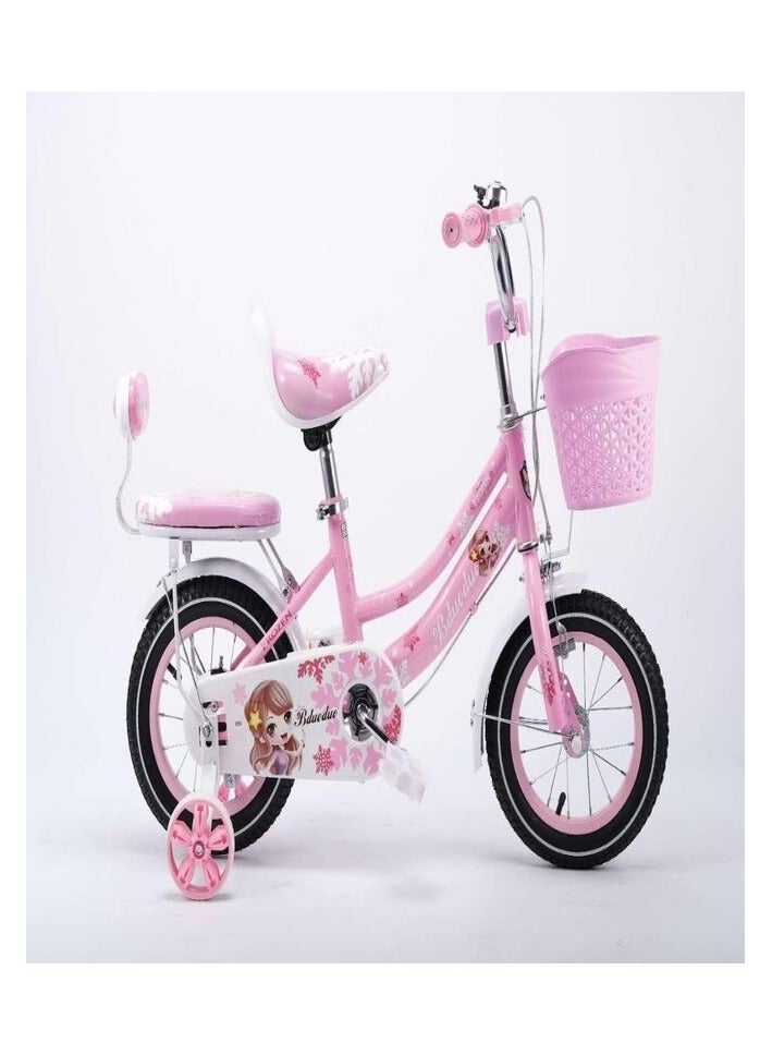 kids bike cycle 16 inch girls bikes with traning wheels 2 seat  - Image 3