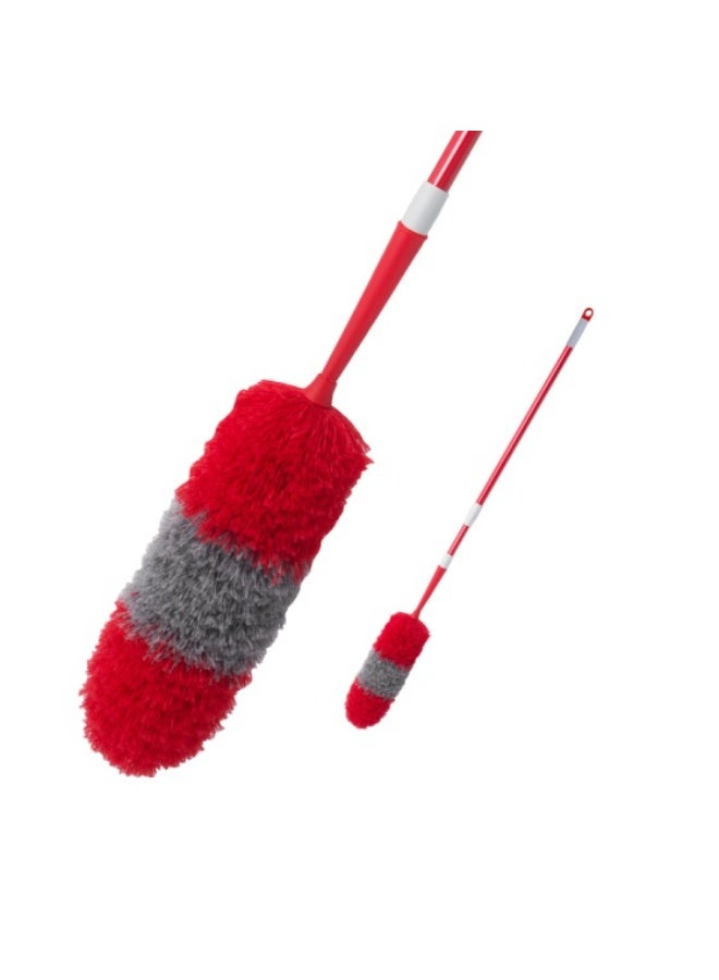 LIAO Microfiber Duster Pack of 3 | 60–105cm Telescopic Aluminum Handle with 38cm Bendable Microfiber Head | Extendable Dust Cleaner for Home & Office - Image 1