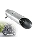 telfair GP318B Steel Exhaust Muffler Pipe Compatible with 20172021 Honda Rebel CMX500 9Inch ClampOn Silver Muffler Aggressive Sound Direct Fit Replacement - Image 2