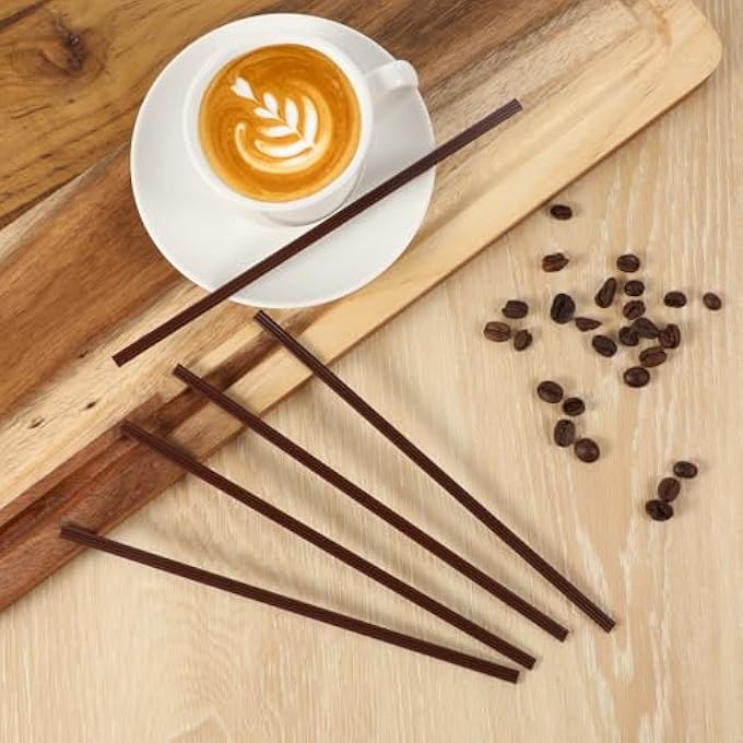 ريحني 100pcs محاط قهوة، بلاستيك قابل للتخلص من ثلاثة فتحات، مغلف بشكل فردي، مثالي للقهوة، والشاي، والكوكتيلات والشوكولاتة الساخنة - Image 3