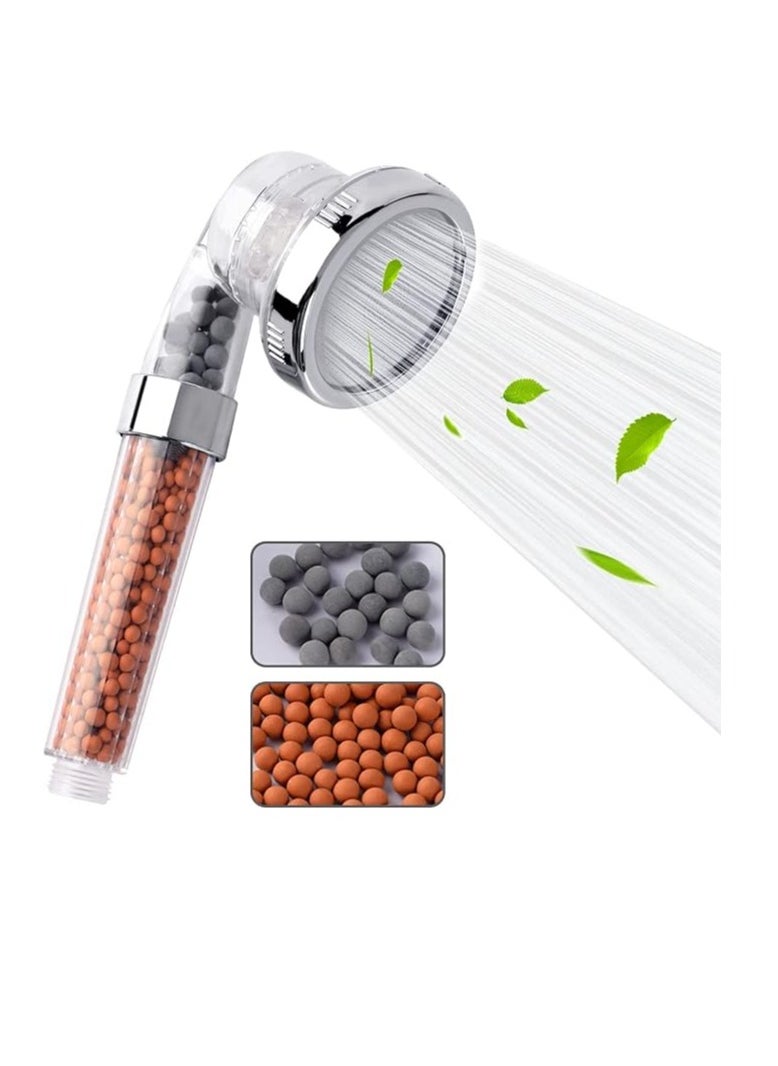 NOVEX - High Pressure Filtered Shower Head For Hard Water And Filtering Impurities, Hand Held Shower Head With Filter Balls - Image 1