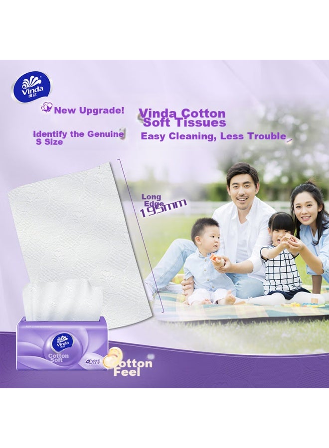 Vinda Facial Tissues, Soft And Strong 3-ply 108 Sheets*24 Packs S Size, Gentle On Skin, No Irritation, Toilet Paper, Tissue Paper, Napkins, Whole Box - Image 2