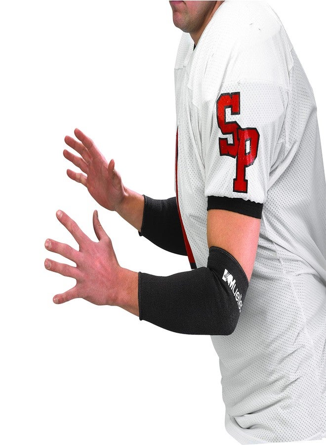 MUELLER Sports Medicine Turf Sleeve for Men and Women, Arm Compression Support, Ideal for Protection Against Turf Burns & Court Abrasions, One Pair Included, Black, X-Large - Image 1
