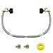 MCAMPAS MCAMPAS 1/4" RV Propane Pigtail Regulator Hose with Gauge,12" Stainless Steel Braided Propane Hose with 1/4" Male NPT  - Image 2