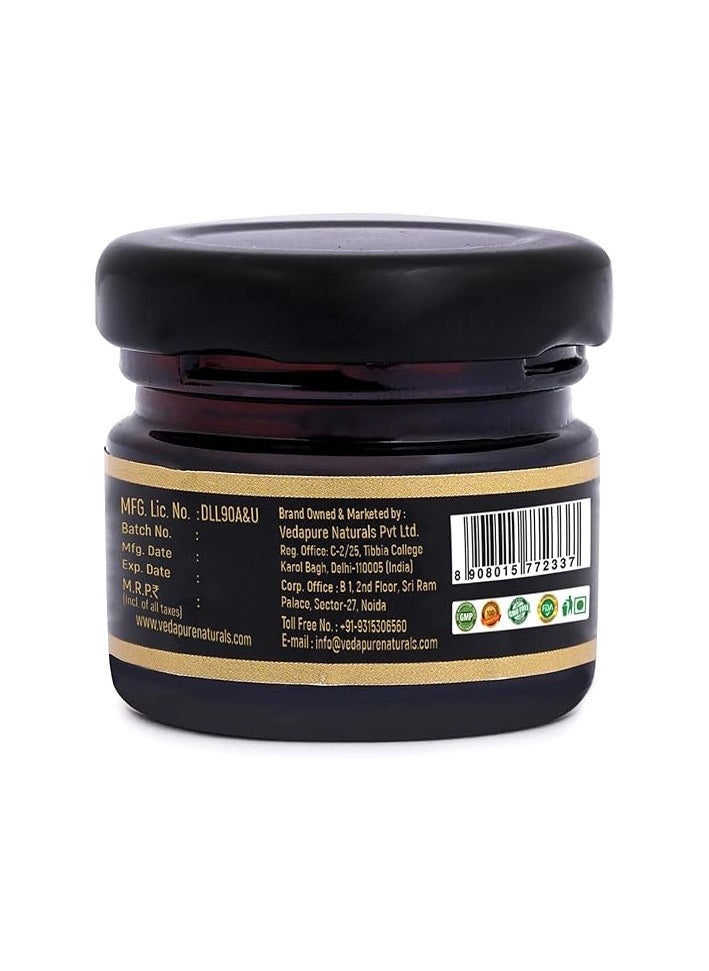 VEDAPURE VEDAPURE Shilajit Resin (15gm) Pure Himalayan, Original & Ayurvedic Shilajit Resin For Men & Women, Boosts Energy, Strength, Immune System & Heart Health  - Image 2