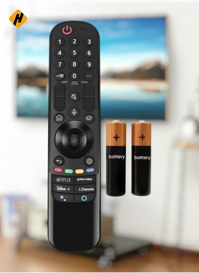 Universal Magic Remote Control for LG Smart TV, Compatible with All LG UHD, OLED, QNED, NanoCell 4K, 8K Models – No Voice or Pointer Function, Easy Setup, Full Control