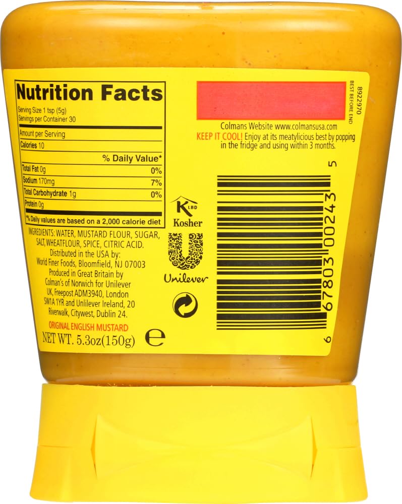 Colman's Original English Squeezy Mustard 150g - Pack of 2 - Image 2