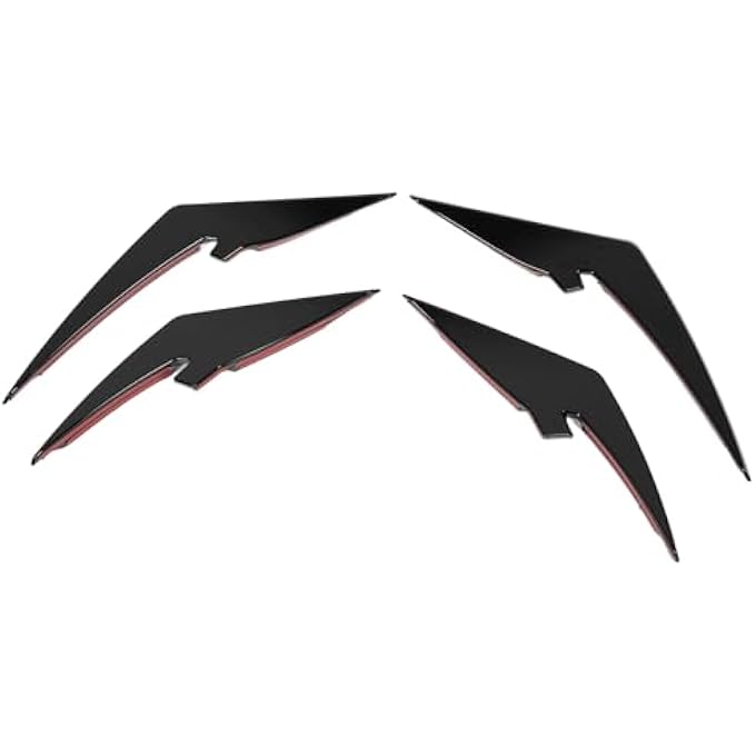 Brilluxa Front Bumper Splitter Fins, Compatible with M3 M4 G80 G81 G82 G83, ABS Bumper Spoiler Canards, Lightweight Body Trim 4PCS (Bright Black) - Image 3