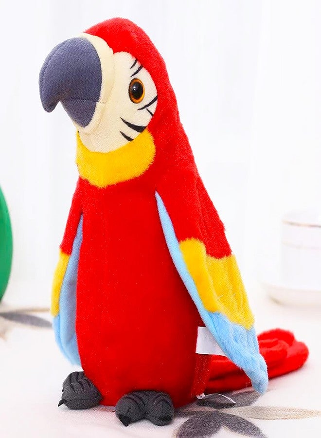 في جراسب لعبة ببغاء ناطق من VGRASSP للأطفال، مهما قلت سيكرر، مرح، تعليمي، مساعد جيد يجلب لك السعادة! لعبة ببغاء قطيفة ناطقة (مطبوع باللون الأحمر) - Image 5