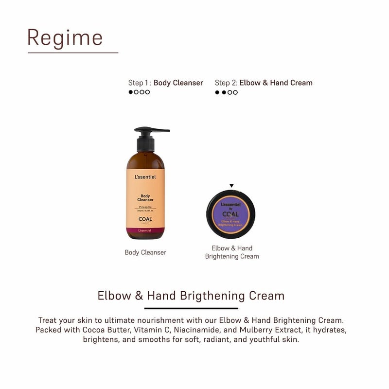 COAL CLEAN BEAUTY COAL Clean Beauty Elbow Hand Brightening Cream with Lactic Glycolic Acid Hydrates Nourishes Skin Men unisex All Skin Types 15g - Image 5