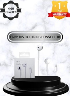 Earphone With Lightning Connector White