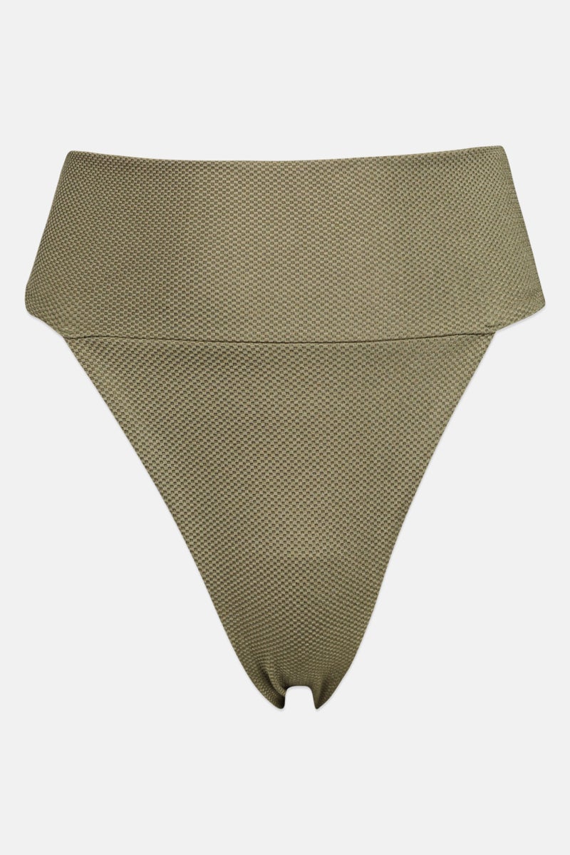 Aerie Women Textured Cheeky Wide Band Panty, Green  - Image 2
